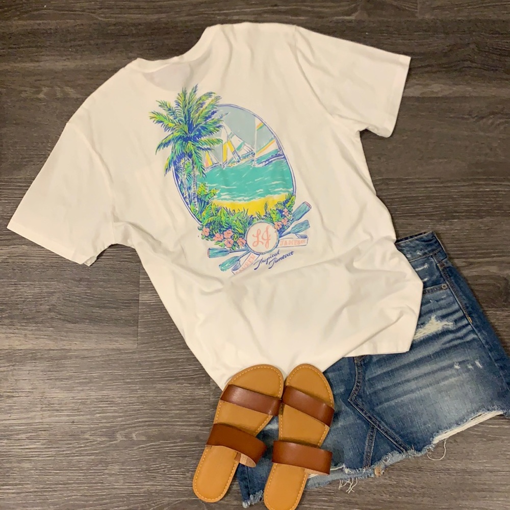 Lauren James Pastel Waters Beach Tee